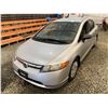 Image 3 : PARKSVILLE - 2007 HONDA CIVIC DX, GREY, 144560 KMS, FRONT WHEEL DRIVE. - B036582