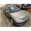 Image 10 : PARKSVILLE - 2004 HONDA CIVIC SI GREY 216036KMS FRONT WHEEL DRIVE - B912021