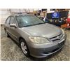 Image 9 : PARKSVILLE - 2004 HONDA CIVIC SI GREY 216036KMS FRONT WHEEL DRIVE - B912021