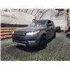 Image 1 : PARKSVILLE - 2016 LAND ROVER RANGE ROVER, GREY, 194802 KMS, ALL WHEEL DRIVE. - D572824