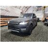 Image 3 : PARKSVILLE - 2016 LAND ROVER RANGE ROVER, GREY, 194802 KMS, ALL WHEEL DRIVE. - D572824