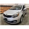 Image 3 : PARKSVILLE - 2012 KIA RIO LX, SILVER, 283646 KMS, FRONT WHEEL DRIVE. - D073639