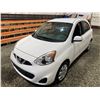 Image 4 : PARKSVILLE - 2017 NISSAN MICRA, WHITE, 113016 KMS, FRONT WHEEL DRIVE. - D249939