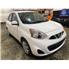 Image 9 : PARKSVILLE - 2017 NISSAN MICRA, WHITE, 113016 KMS, FRONT WHEEL DRIVE. - D249939