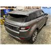 Image 16 : PARKSVILLE - 2016 LAND ROVER RANGE ROVER EVOQUE, GREY, 142508 KMS, ALL WHEEL DRIVE. - D143352