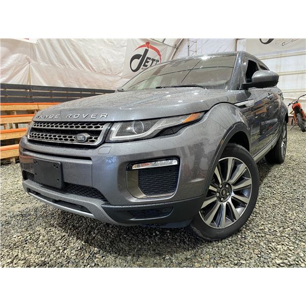 PARKSVILLE - 2016 LAND ROVER RANGE ROVER EVOQUE, GREY, 142508 KMS, ALL WHEEL DRIVE. - D143352