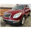 Image 3 : PARKSVILLE - 2010 BUICK ENCLAVE, RED, 141541 MILES KMS, ALL WHEEL DRIVE. - B158168