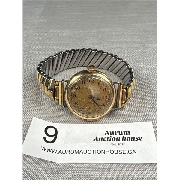 Antique Solid Gold Filled Waltham Watch wind up working