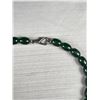 Image 3 : Nice Dark Green & White glass beaded necklace