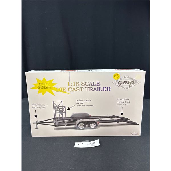 Hard to find 1:18 Scale Diecast Trailer in Original Box