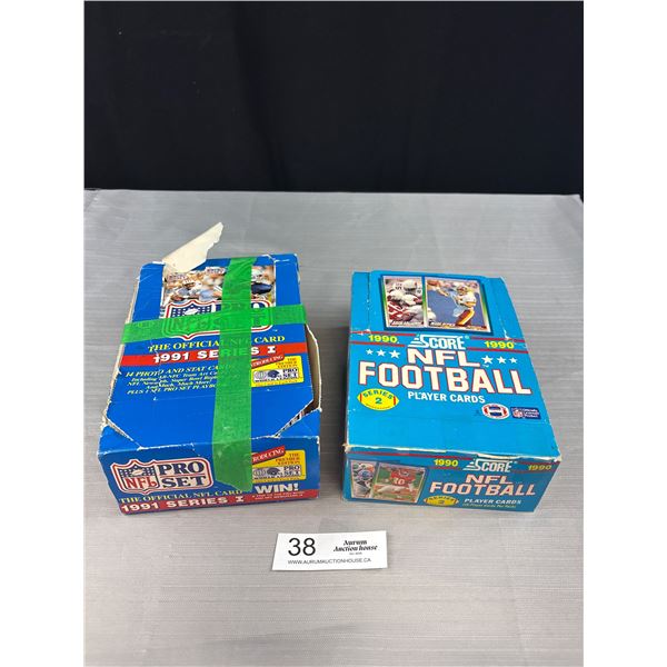 1990 Score & 91 ProSet NFL Trading Cards in original Box