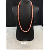 Image 1 : Vintage Pink Coral Beaded Necklace 26"