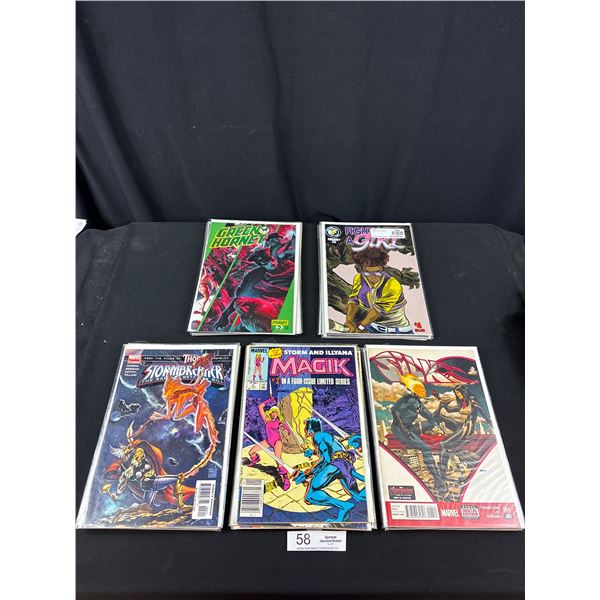 Lot of 25 Assorted Comics on Boards in bags