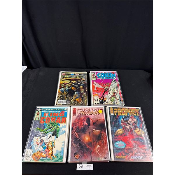 Lot of 25 Assorted Comics on Boards in bags