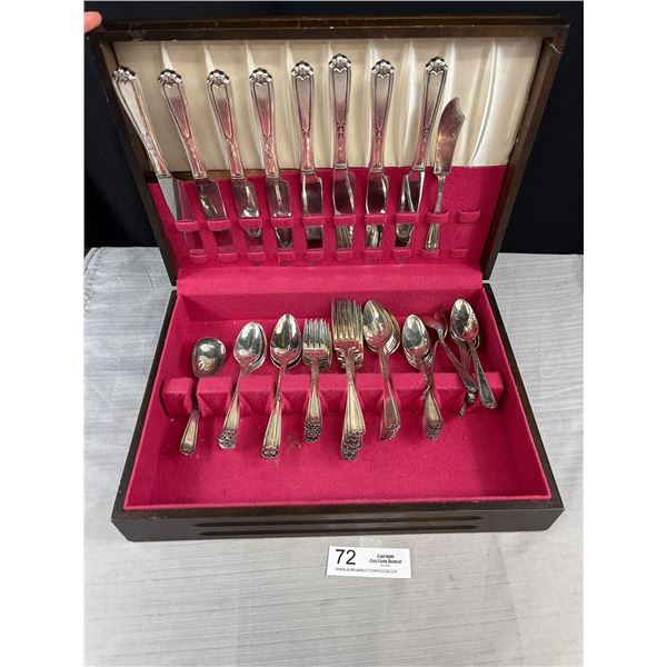 Very Nice Silver Plated Cutlery Set in Box