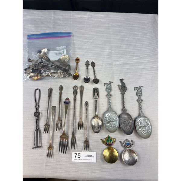 Large Lot of Collector Spoons