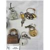 Image 3 : Lot of Old Locks, Most with Keys