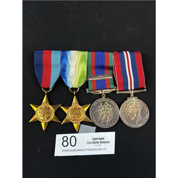 Pair of Canadian Silver WW2 Medals with The Alantic Star and the 39/45 Star