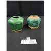 Image 1 : 2 Antique Chinese Green Glazed Ginger Jars