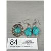 Image 1 : Very Nice Lot of Turquoise Earrings and Pendant