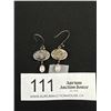 Image 1 : Vintage Sterling Silver Dangle Dolphins Pair of Earrings Marked 925 Sue B
