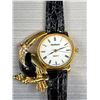 Image 2 : Gold Enamelled w/ Rhinestones Ladies Quartz Watch Mystice Japan Movement Battery Required