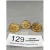 Image 1 : 3 Gold Pins, 100 Years of Excellence 1906-2006 Excellent Condition Just Like New