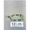 Image 1 : Linked Green Jade Beads Bracelet