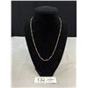 Image 1 : Beautiful Gold Plated Chain Necklace Marked 18k G.P