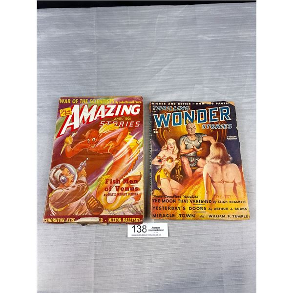 1940 Amazing Stories and 1948 Amazing Storybooks Nice Graphics