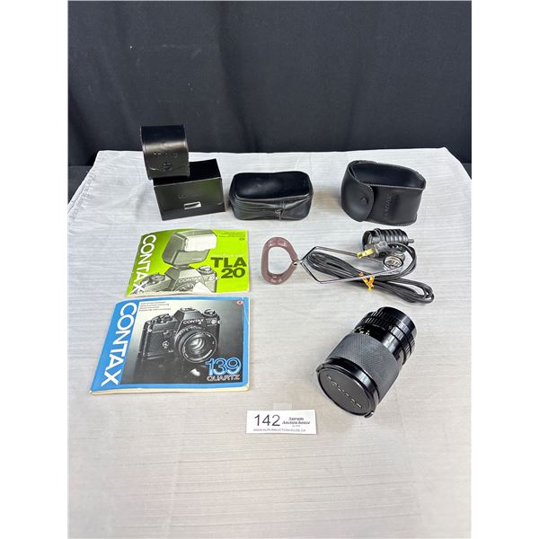 Vintage Camera Accessory Lot Lenses, Light Etc