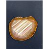 Image 5 : Polished Slices of Natural Banded Brown Agate Geode - Largest is 7" x 8"