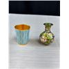 Image 5 : 4 Vintage Cloisonne Pieces - Letter Opener, Cup and Jugs