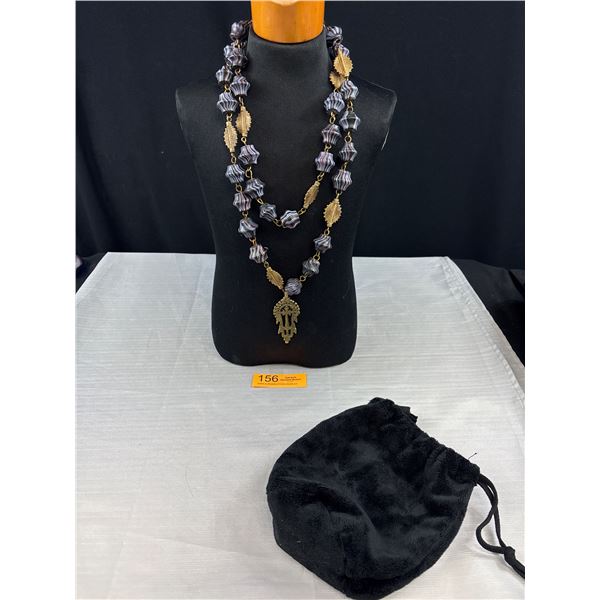 Vintage Coptic Christian Prayer Beads - Glass Swirl Beads