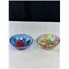 Image 2 : 2 Hand Blown Art Glass Bowls