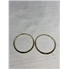 Image 2 : 4 Pairs of Gold Hoop Earrings