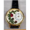 Image 2 : Gold Marie Lourdes Quartz Watch Battery Required, Hand Embroidered Dial