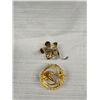 Image 3 : 3 Vintage Brooches