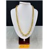 Image 1 : Very Long Gold Plated Link Chain Necklace 24" Length