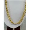 Image 3 : Very Long Gold Plated Link Chain Necklace 24" Length