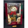 Image 1 : Very Large New in Box Christmas Bear with Honey Pot Animated Movement