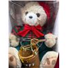 Image 3 : Very Large New in Box Christmas Bear with Honey Pot Animated Movement