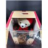 Image 5 : Very Large New in Box Christmas Bear with Honey Pot Animated Movement