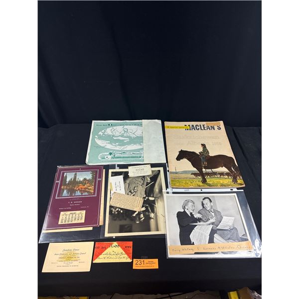 1955 Macleans Magazine + Old Photos and Calender