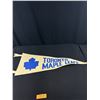 Image 3 : 2 Vintage Toronto Maple Leafs Pennants and a Wendal Clark Signed Leafs Puck