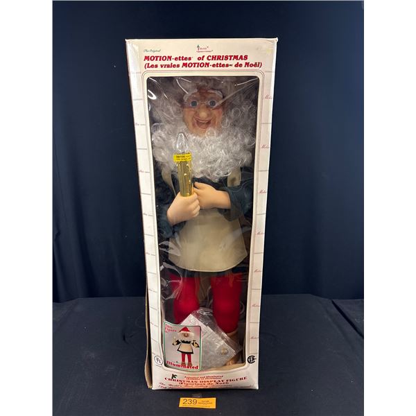 Vintage Motion Illuminated Christmas Figure Originally From Canadian Tire