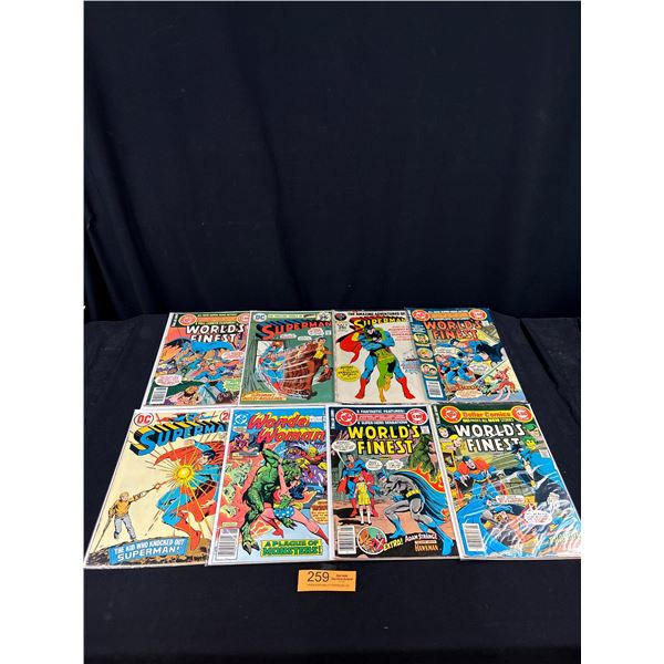 Nice Lot of Vinatge Comics on Board in Bag Worlds Finest ETC