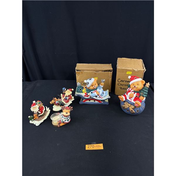 Lot of Christmas Bear Decorations
