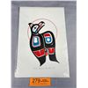 Image 1 : Signed 1994 West Coast Native Print of  Raven