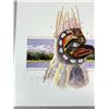Image 2 : Signed 427/750 West Coast Native Print Eagle Headress with COA